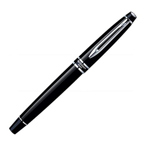 Waterman Expert Black Chrome Trim Roller Ball Pen