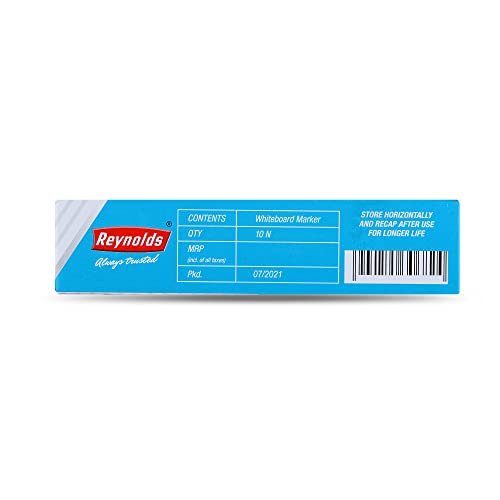 Reynolds HD Whiteboard Marker - Blue Ink, Pack of 10
