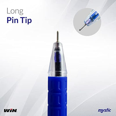 Win Mystic Ball Pen | Blue Ink, Pack Of 20 Pens