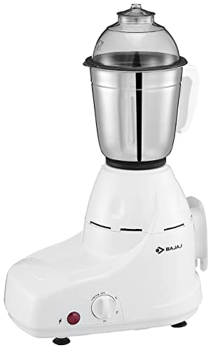 Bajaj GX-8 750W Mixer Grinder with Nutri Pro Feature, 3 Jars, White (Indian Plug)