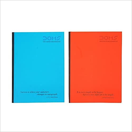Doms Neon Series Soft Bound Notebook - Unruled