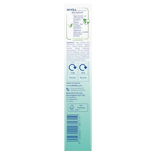 NIVEA Derma Skin Clear Exfoliator 8% Salicylic, Glycolic Acid, Niacinamide Fight Blemishes Acne Mark