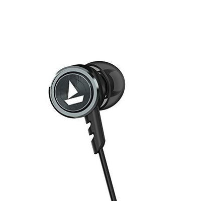 boAt BassHeads 122 Wired in Ear Earphones with Heavy Bass, Integrated Controls and Mic (Gun Metal)
