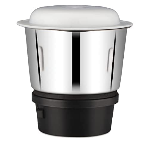 Bajaj Rex DLX 750 W 4 Jars Mixer Grinder, White and Blue (Indian Plug)