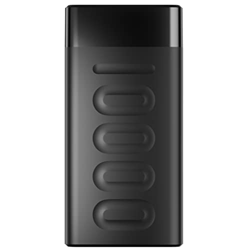 Ambrane 10000mAh Slim Power Bank, 20W Fast Charging, Dual Output, Type C PD (Input & Output), Quick Charge, Li-Polymer, Multi-Layer Protection for iPhone, Anrdoid & Other Devices (Stylo 10K, Black)
