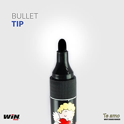 Win Te amo White Board Marker | 20 Pcs Black Ink