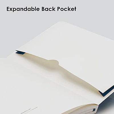 Mypaperclip Executive Series Notebook, Medium (127 X 210Mm, 5 X 8.25 In.) Plain, Esx192M-P Blue