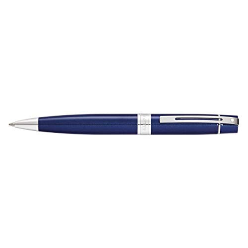 Sheaffer Gift 300 9341 Glossy Blue Ballpoint Pen with Chrome Plated Trim | Luxury Pen Gift Sets