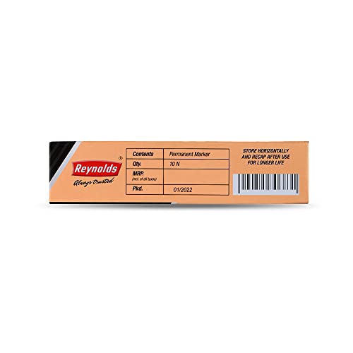 Reynolds HD permanent marker - Red Ink, Pack of 10