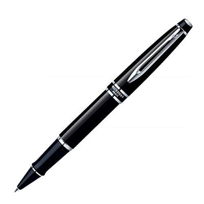 Waterman Expert Black Chrome Trim Roller Ball Pen