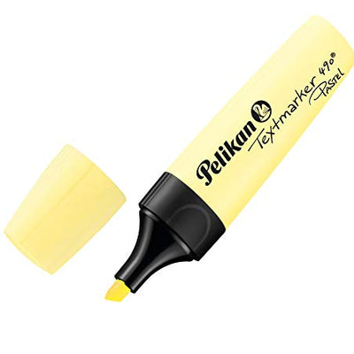 Pelikan Pastel Highlighter Marker, Chisel Tip, Aqua Turquoise, Light Yellow, Lightpink, Lavender, Soft Orange, Meadow Green, Pack of 6