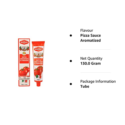 8x Rodolfi Tomato Paste Tube, 130g each - Pack of 8