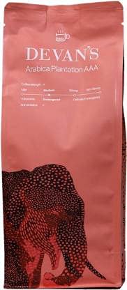 1962 Devan's South Indian Arabica Plantation Aaa Filter Coffee Powder: Coffee : 100%, (Medium Roast) 500 Gms (Powder) Regular Coffee For Morning, After Noon And Night, Bag