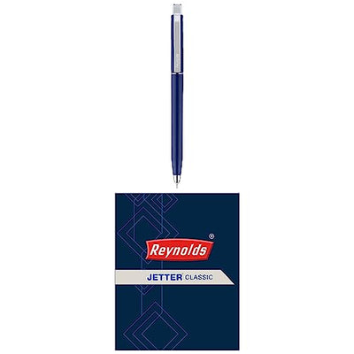Reynolds Jetter 0.7mm Ball Pen - Blue Ink, Pack of 10