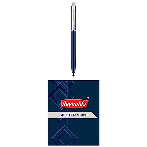 Reynolds Jetter 0.7mm Ball Pen - Blue Ink, Pack of 10