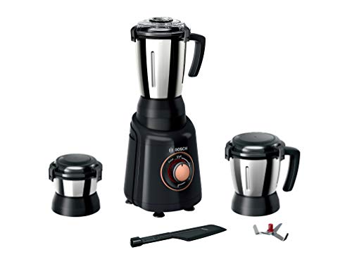 Bosch TrueMixx Bold Mixer Grinder MGM4334BIN 600 Watt, 3 Jars (Black) (Indian Plug)