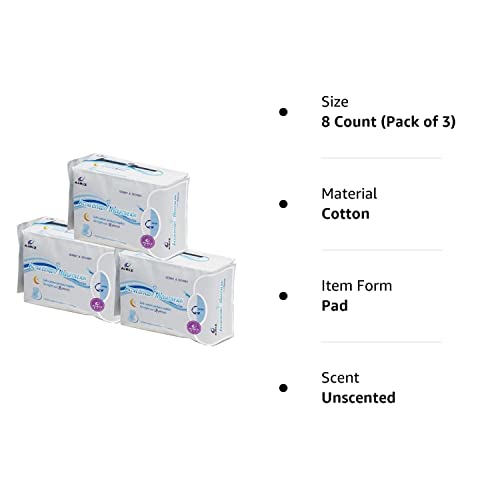 AIRIZ Active Oxygen and Negative Ion Relax Pad Sanitary Napkin (24 Pieces)- Pack of 3