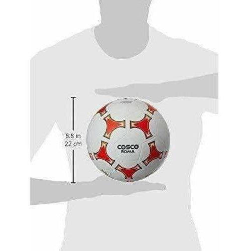 Cosco Roma Foot Ball, Size 5 (White/Red)