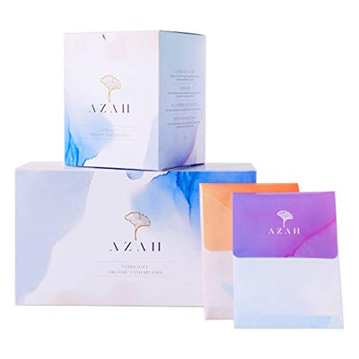 AZAH Sanitary Pads for Women (Pack of 30XL) 100% Organic Sanitary Pads for Women Cotton Sanitary Pads for Women | With Disposable Bag
