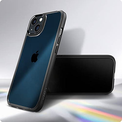 Spigen Ultra Hybrid Back Cover Case Compatible with iPhone 13 (TPU + Poly Carbonate | Matte Black)