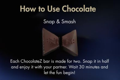 chocolate Z InstaEats Intimate Dark Chocolate For Couples|ChocolateZ+ Stamina & Mood Boost|Best Chocolate Gift Box |Valentine Gift For Boyfriend & Girlfriend I Luxury Romance Chocolates,220 G