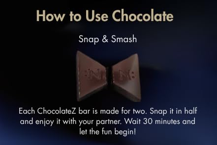 chocolate Z InstaEats Intimate Dark Chocolate For Couples|ChocolateZ+ Stamina & Mood Boost|Best Chocolate Gift Box |Valentine Gift For Boyfriend & Girlfriend I Luxury Romance Chocolates,220 G