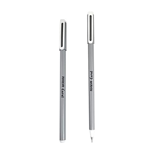 Win Totem Coral 60Pcs Black Ink Ball Pen Pack of 60, Black