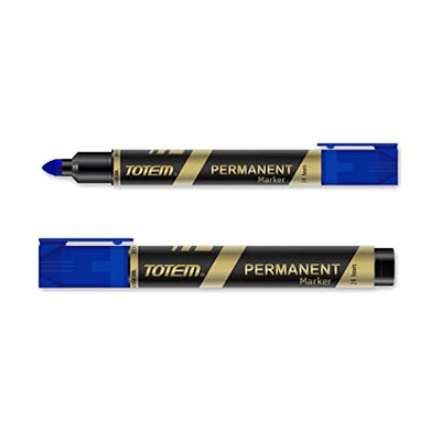 Totem Permanent Marker | 40 Pcs Blue Ink