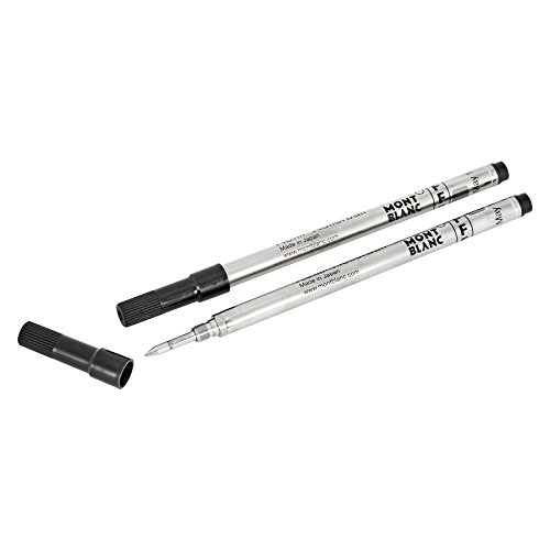 Mont Blanc Rollerball Refill, Fine, 2X1, Mystery Black (105162)