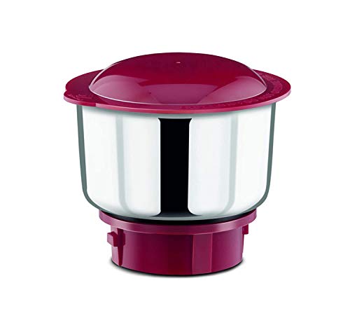 Bajaj Classic Mixer Grinder, 750W, 3 Jars (White and Maroon) (Indian Plug)