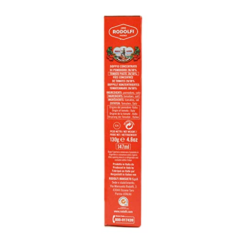8x Rodolfi Tomato Paste Tube, 130g each - Pack of 8