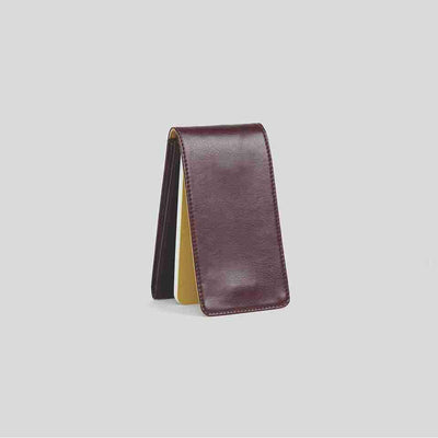 myPAPERCLIP Classic Edition Flippy Journal Nano Size Notebook | Mini Book For Gifting | Pocket Size Made Of Italian Vegan Leather | 96 Pages, Black, Pack of 1