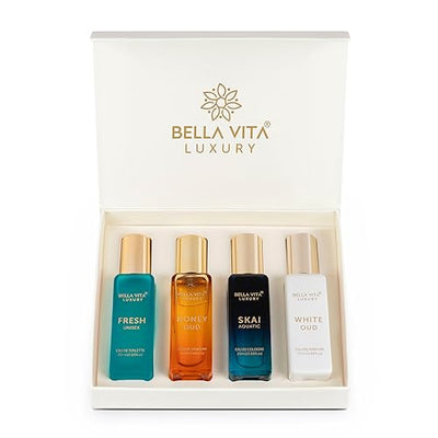 Bella Vita Luxury Man Perfume Gift Set 4x20 ml & Bella Vita Luxury Unisex Luxury Perfume Gift Set 4x20 ML