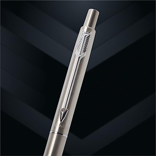 Parker Moments Classic Stainless Steel Ball Pen - Blue Ink, Pack Of 1