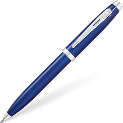 Sheaffer Gift 100 Glossy Blue Ballpoint Pen with Chrome Trim | Signature Ball Pen