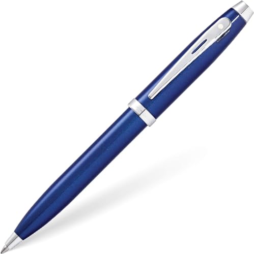 Sheaffer Gift 100 Glossy Blue Ballpoint Pen with Chrome Trim | Signature Ball Pen