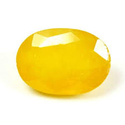 Bague Pukhraj Stone original Natural Certified yellow Sapphire Gemstone Genuine AAAA+ (4.25)