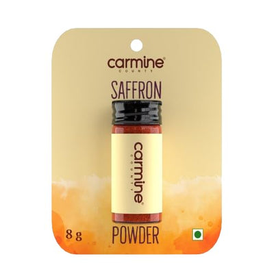 Carmine County Premium Saffron Powder - Powdered Sun Dried Natural Saffron (8 g)