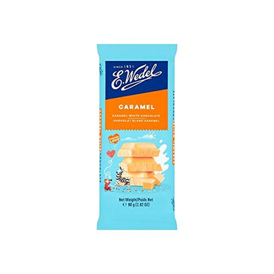 5x Wedel Caramel Chocolate Bar 80g each - Pack of 5