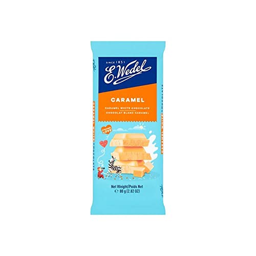 5x Wedel Caramel Chocolate Bar 80g each - Pack of 5