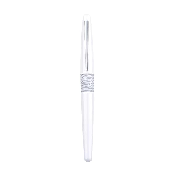 Pilot White Tiger Design Body Fountain Pen, Medium Nib, Ink - Black