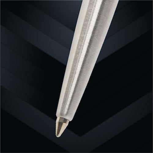 Parker Moments Classic Stainless Steel Ball Pen - Blue Ink, Pack Of 1
