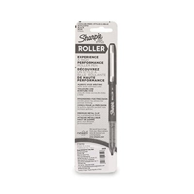 Sharpie Rollerball Pen Black, Needle Point (0.5Mm), 2 Markers