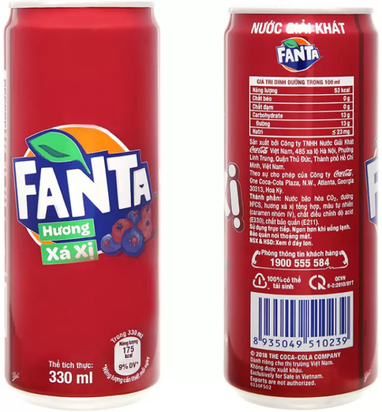 fanta Huong Xa Xi (Sarsi Flavor) (IMPORTED FROM VIETNAM)  (330 ml)