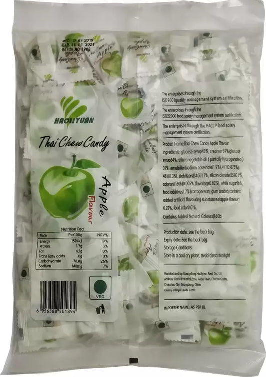 Haoliyuan Thai CHEW Candy Apple 100pcs (Imported) Apple Candy  (350 g)