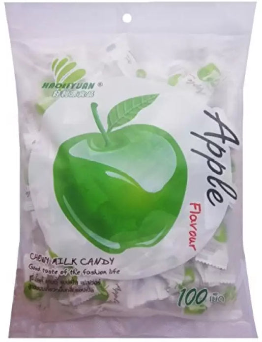 Haoliyuan Thai CHEW Candy Apple 100pcs (Imported) Apple Candy  (350 g)