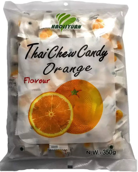 Haoliyuan Thai CHEW Candy Orange 100pcs (Imported) Orange Candy  (350 g)