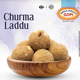 Kantilal Manilal's Gopi Sweets Churma Na Laddu | 500 gms