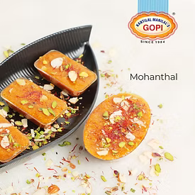 Kantilal Manilal's Gopi Sweets Kesar Mohanthal | 500 gms
