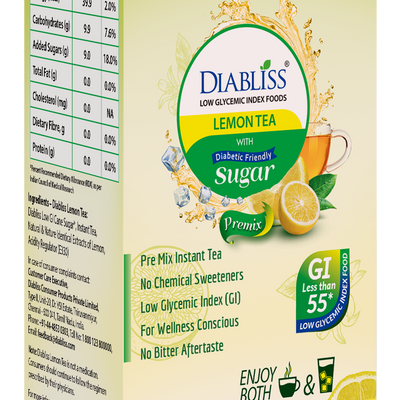 Diabliss Herbal Lemon Tea Sachets With Diabetic Friendly Sugar